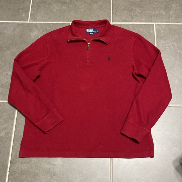 Ralph Lauren quarter zip sweater. Size Large - Picture 3 of 6